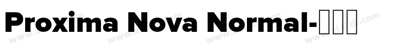 Proxima Nova Normal字体转换